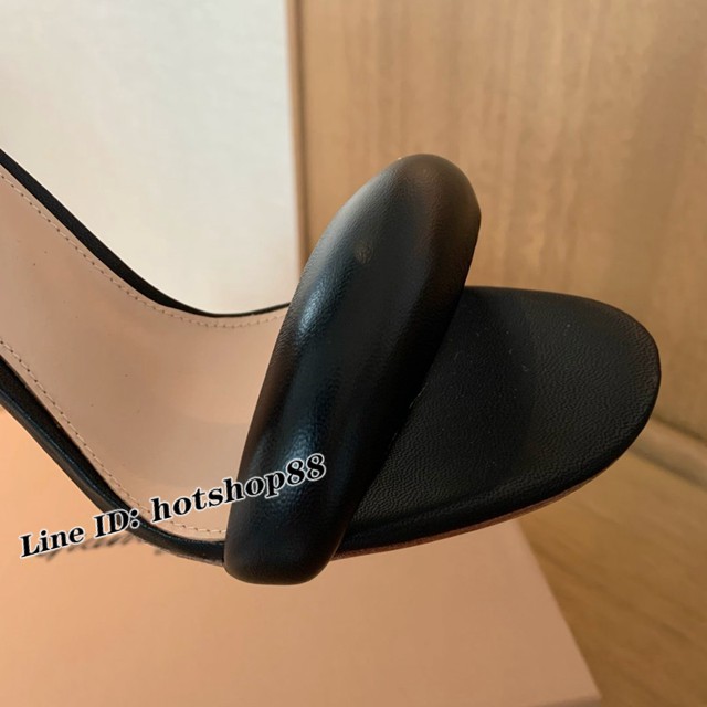 Gianvito Rossi專櫃款一字帶涼鞋 定制羊皮女士拖鞋 dx3597